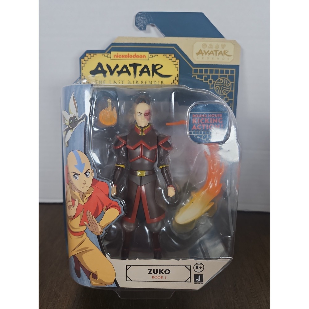 Jazwares Avatar The Last Airbender Zuko Action Figure Kicking Action Fire Effect